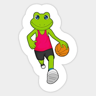 Frog Basketball player Basketball Sticker